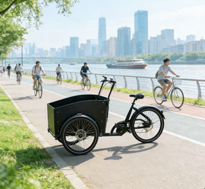 จักรยานบรรทุกไฟฟ้าแบบสามล้อสำหรับครอบครัว จักรยานบรรทุกสัตว์เลี้ยง จักรยานสามล้อช่วยแรง - Product Image 6