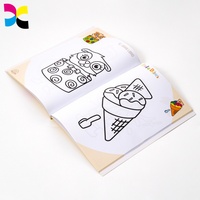 Livre de coloriage pour enfants sur le thème du cirque personnalisé, papier épais recyclable écologique, reliure parfaite, motif de cirque de dessins animés, livre d'activités pour enfants