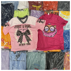 Vente en gros usine : T-shirts en coton pour enfants, vêtements d'occasion tendance, Ropa de Bebe, T-shirts pour enfants, livraison aléatoire, T-shirts streetwear pour enfants - Product Image 3