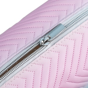 Sac de rangement de maquillage tridimensionnel dégradé étui de lavage cosmétique portable en cuir PU avec fermeture à glissière pour le voyage - Product Image 4