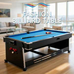 <span class=keywords><strong>Table</strong></span> de billard multifonctionnelle 4-en-1 <span class=keywords><strong>convertible</strong></span> S.Q.F, billard professionnel, <span class=keywords><strong>hockey</strong></span> sur <span class=keywords><strong>air</strong></span>, retour de balles, pour la maison - Product Image 1