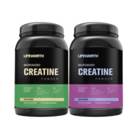 Complément Alimentaire Lifeworth : Créatine Pure en Cristaux 300g, BCAA et Créatine HCL en Poudre (Certifié GMP)