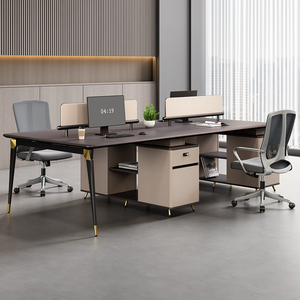 Bureau de direction modulaire en bois de style moderne et luxueux OEM Minimalist E1 MFC, mobilier de bureau de qualité supérieure pour usage professionnel - Product Image 3