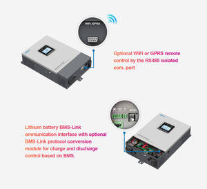 Epever MPPT lai năng lượng mặt trời biến tần <span class=keywords><strong>2KVA</strong></span> 3KVA 5KVA 220V UPower Hi biến tần sạc 2kw 3KW 5KW cho Off Grid năng lượng mặt trời hệ thống - Product Image 4