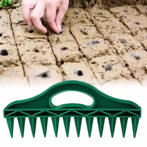 Seeding And Drilling Rake Plastic Manual Garden Tool For Home Gardening Vegetable Planting Soil Loosening - Product Image 5
