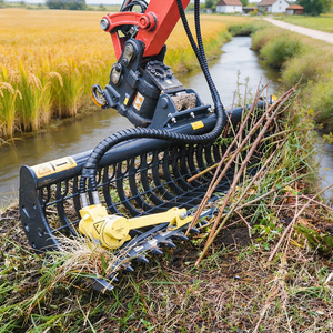 Benna perforata per escavatore ad alta resistenza all'usura per il recupero di erbacce e giunco da laghi e per lavori di manutenzione - Product Image 4