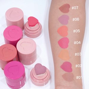Fard à joues tampon personnalisé avec logo, fini velours mat, crème, maquillage pour les joues, végétalien, haute pigmentation, fard à joues tampon coussin d'air - Product Image 5