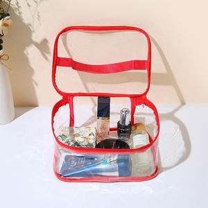 Pochette transparente pour la beauté, article bon marché pour la vie quotidienne, trousse de maquillage, sacs cosmétiques imperméables en PVC pour femmes - Product Image 6