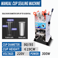 Machine à sceller les gobelets pour boissons (thé au lait, lait de soja) à commande manuelle