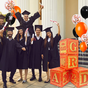HAWIN-cajas de globos para graduación, caja de regalo para la escuela y la Universidad, suministros para fiesta de graduación, <span class=keywords><strong>2023</strong></span> - Product Image 4