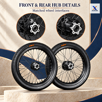 Kit de roues 17 pouces à 36 rayons pour Sur Ron Light Bee X S CST, pneus de route avant et arrière, pièces de modification pour Supermoto E-Bike