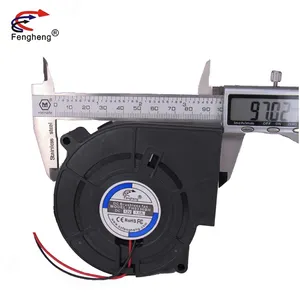 DC Fan 12volt 24volt 97mm 9733 Brushless Industrial Ventilation Turbine Blower Fan 97x97x33mm for Gas moulding machine