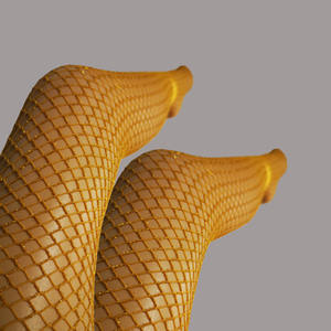 महिलाओं के Fishnets Sparkly चड्डी चांदी गोल्डन शिमर संयुक्त यार्न उच्च कमर शराब पी और नशे चड्डी मोजा - Product Image 5