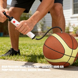 BAIMEI с высоким индивидуальным логотипом, стандартное Двойное действие, Футбольный Насос, воздушный насос, ПВХ, легкий прочный - Product Image 6