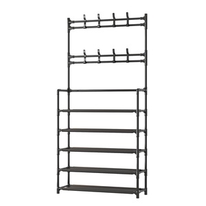 Appendiabiti <span class=keywords><strong>e</strong></span> <span class=keywords><strong>Scarpiera</strong></span> Multifunzione da Terra per Camera da Letto, Porta Scarpe <span class=keywords><strong>e</strong></span> Cappelli, Bestseller - Product Image 5