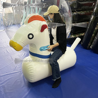Cheval gonflable interactif pour courses de saut, idéal pour le team building, les sports de plein air et les jeux de carnaval