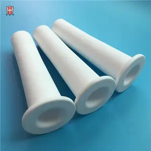 high temperature white ceramic 92% 95% alumina tube pipe bush