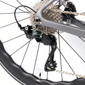 Vélo de route en fibre de carbone à pneus larges 700C avec freins à disque hydrauliques à engrenages WheelTop TX-24S sans fil, pare-vent pour la course à vélo adulte - Product Image 5