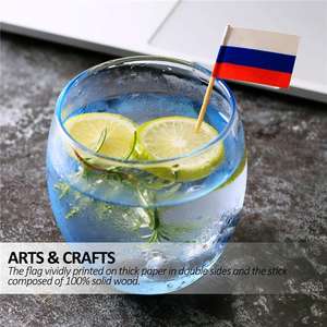 Banderas de Dientes de Dientes Personalizadas para Diversos Países, Impresas en Serigrafía a Doble Cara, Lisas, Ecológicas, de Tela, para Decoración de Fiestas - Product Image 4