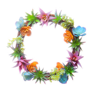 Guirnalda de decoración navideña personalizada al por mayor de fábrica corona de decoración navideña para puerta - Product Image 6