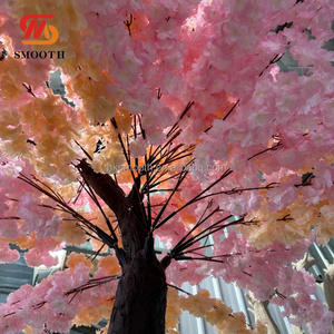 Árboles de Flores de Cerezo Artificiales para Bodas y Fiestas, Árbol de Flores de Cerezo de Seda Rosa Desmontable y Personalizable para Fondo de Eventos y Entrada - Product Image 4