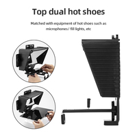 Mini Téléprompteur Pronstoor T3 pour Téléphone Enregistrement DSLR Portable Téléprompteur Mobile Outil Vidéo avec Télécommande