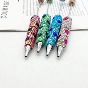Bolígrafo de Lujo con Cuentas y Diamantes de Imitación para el Día de San Valentín, Diseño de Corazón, Recargable - Product Image 4
