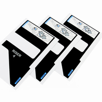 Autocollant personnalisé soie bouton étiquette PC colle Lexan panneau autocollants graphiques PVC PC haute qualité superposition interrupteur de commande