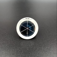 Cube d'angle en verre optique revêtu d'argent diamètre 12.7mm prisme de cube d'angle à 360 degrés pour télémètre laser
