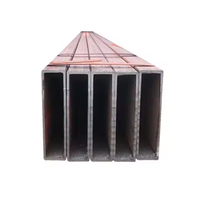 Tube rectangulaire en acier au carbone pour structure de serre, tube rectangulaire noir soudé, usage agricole