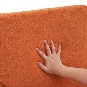 DB Home Armchair Burnt Orange Teddy Velvet Solid Wood Tufted <b>Backrest</b> Living Room Chair Simple Design Modern Leisure Furniture - Product Image 6