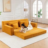 Canapé-lit compressé sous vide : Chaise longue modulaire pliable à double usage pour salon, idéale pour les petites et grandes maisons