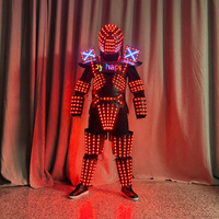 Costume de performance lumineux LED Mecha, armure colorée, costume spécial, écran LED programmable, affichage lumineux, extraterrestre