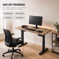 Bureau debout électrique moderne en métal, réglable en hauteur, double moteur, table élévatrice à 3 niveaux, bureau ergonomique pour ordinateur, bureau à domicile