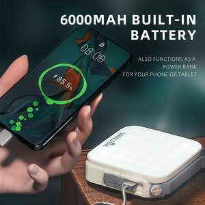 WARSUN lentera berkemah isi ulang LED, bahan ABS 1000LM luar ruangan & dalam ruangan portabel pengisian daya matahari - Product Image 5