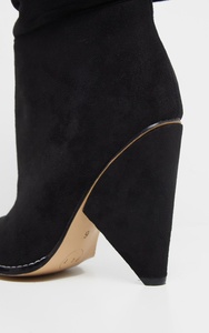 Fashion High Heels <b>Boots</b> Pointed Toe Slip-on Women Shoes Knee High <b>Boots</b> Solid Spike Heels Long <b>Boots</b> for Women - Product Image 6