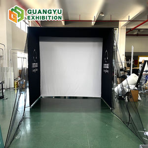 Simulateur <span class=keywords><strong>de</strong></span> <span class=keywords><strong>golf</strong></span> personnel DIY 10x8,2 pieds avec écran d'impact haute définition, structure <span class=keywords><strong>de</strong></span> <span class=keywords><strong>protection</strong></span> rembourrée et <span class=keywords><strong>filet</strong></span> latéral - Product Image 1