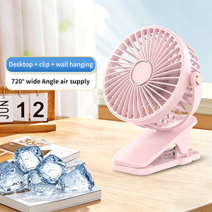 Ventilador de Pared Kadonio de Ángulo Amplio con Ajuste de Aire, 3 Velocidades, Refrigeración USB, Eléctrico, Portátil, Recargable, Mini Ventilador con Clip para Escritorio - Product Image 1