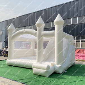 Jumper Castillo Blanco inflable <span class=keywords><strong>para</strong></span> niños, combo <span class=keywords><strong>de</strong></span> Casa <span class=keywords><strong>de</strong></span> rebote <span class=keywords><strong>para</strong></span> fiestas <span class=keywords><strong>de</strong></span> <span class=keywords><strong>cumpleaños</strong></span> y bodas - Product Image 4