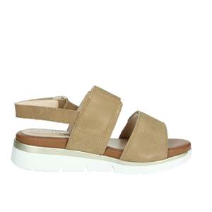 Cinzia <b>Soft</b> Donna Flat Sandals Taupe Low Heel Women's <b>Shoes</b> - Product Image 3