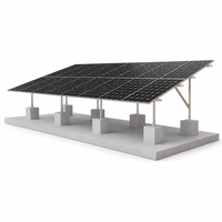 Structure de support de module photovoltaïque sur base en béton, système de montage au sol en aluminium pour projets solaires