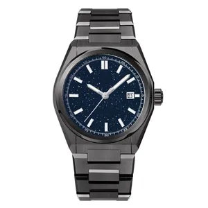OEM Own Brand Stardust Dial Unique Stainless Steel Band Luxury Automatic Watch for Men