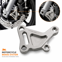 Support d'étrier de frein de moto en acier inoxydable haute précision, usinage CNC, pièces de rechange pour moto de course, logo personnalisé