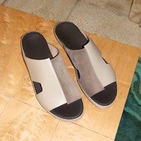 Sandales arabes SHIKOL en cuir véritable pour hommes, chaussures personnalisées pour Thobe, pantoufles du Golfe – Vente en gros directe usine