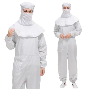 ESD Lab Clothes Dust-Proof Work Safety Clothing Antistatic Coverall Jumpsuit For Food Industry Cleanroom Clothe