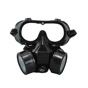 Profession elles Aktivkohle filters ch neiden Schweißen Bergbau farbe Vollgesichts-Atemschutz maske mit Augenschutz