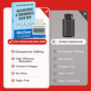 Suplemento Dietético Oral en Tiras de Glucosamina y Condroitina sin Azúcar, Certificado para la Salud Ósea e Inmunológica de Adultos, OEM/ODM, Alta Eficiencia - Product Image 3
