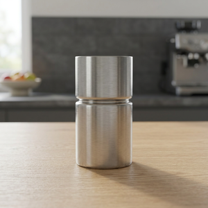 Stainless Steel Cocktail Shaker Minimalist Bar Tool Reusable Double Sided Peg <b>Measure</b> - Product Image 1
