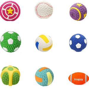 איכות גבוהה סחיטה רוגבי לצעצועים לטקס צעצועים לכלבים ב-מלאי שיניים ניקוי חיות מחמד קול ללעוס צעצוע - Product Image 2