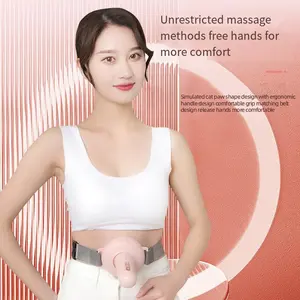 Hot Stone Scraping full body neck back hot compress promote digestion prevent constipation Reversible rotation Belly Massager